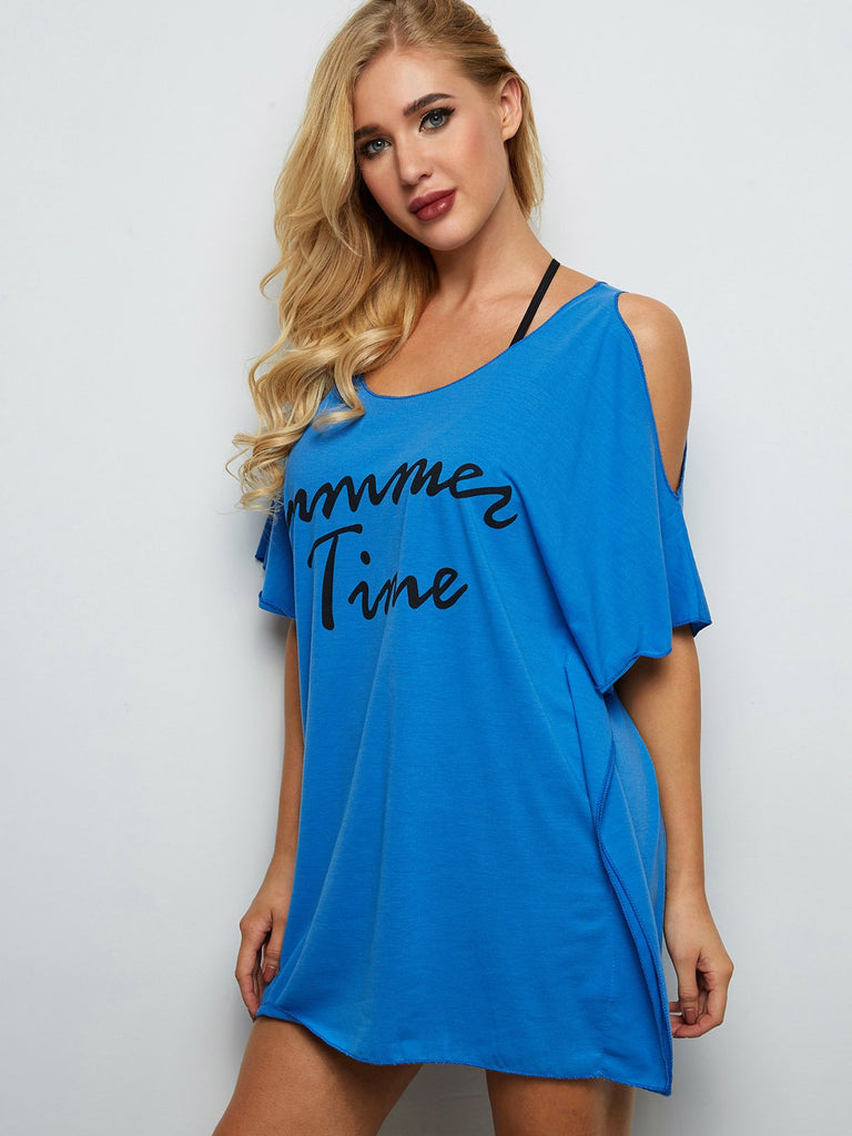 Ladies Blue Cover-Ups