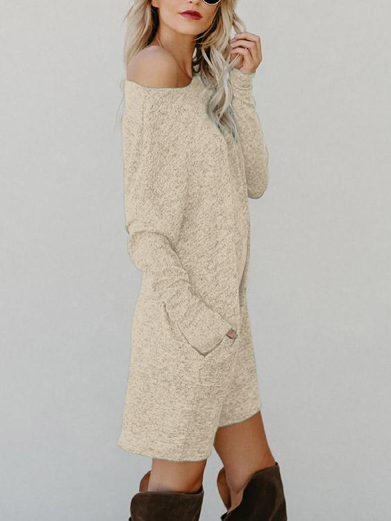 Womens Long Sleeve Mini Dress