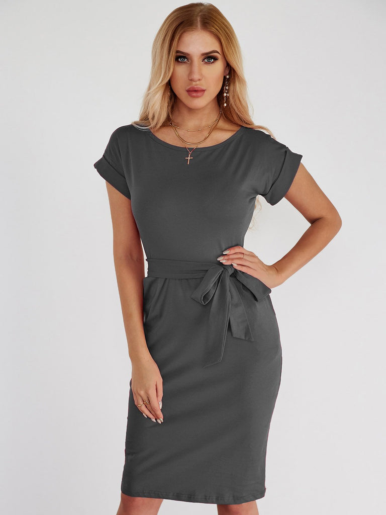 Womens Short Sleeve Casual Dresses