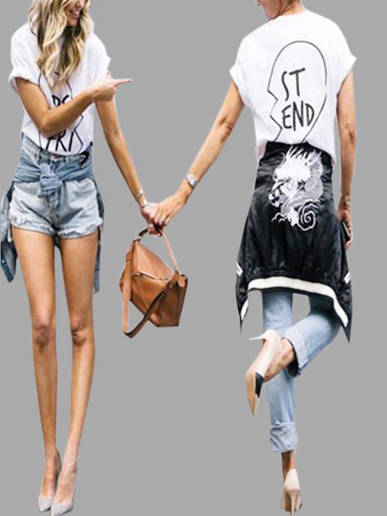 Womens White T-Shirts