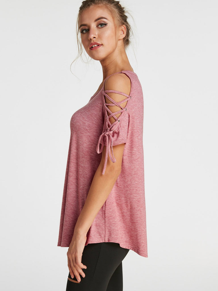 Ladies Burgundy T-Shirts