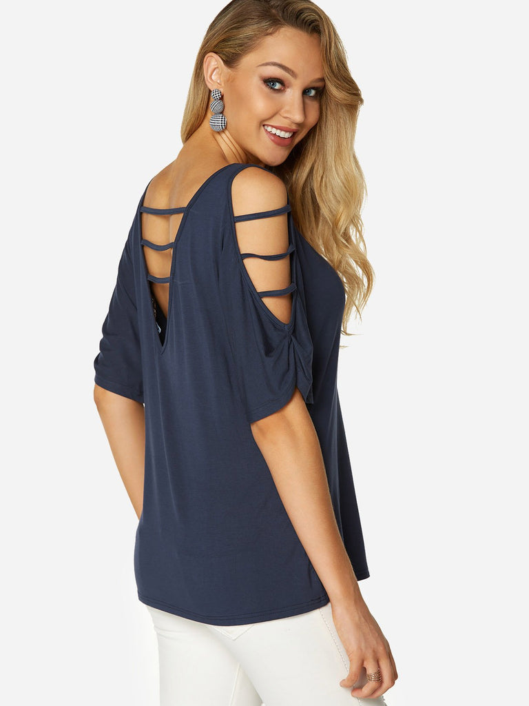 Ladies Navy T-Shirts