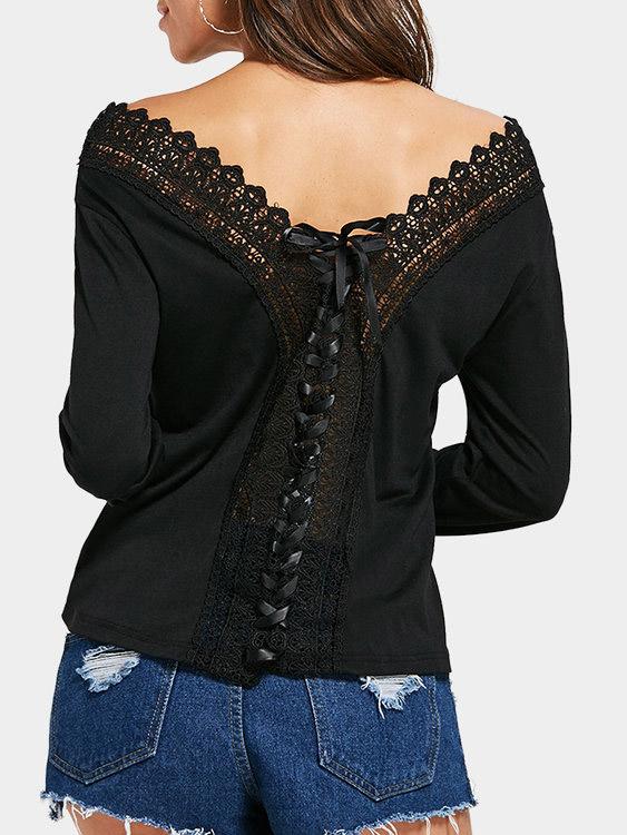 Womens Black T-Shirts