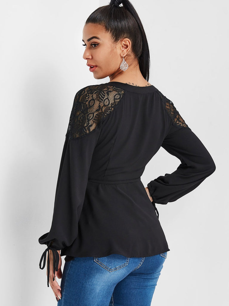 Womens Black Blouses