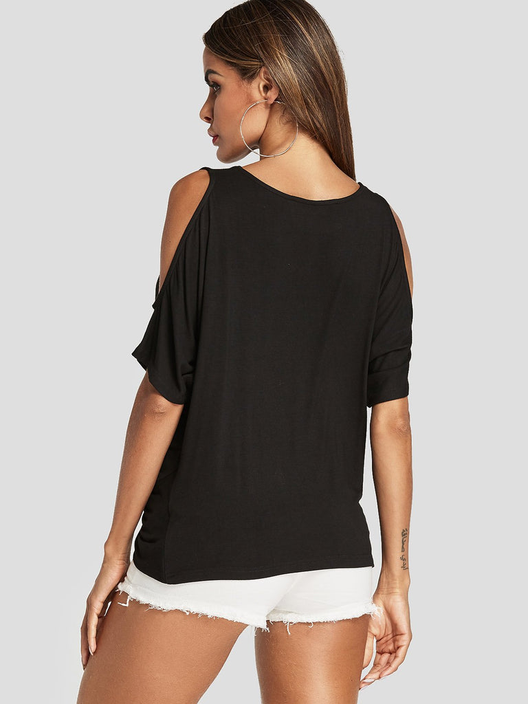 Womens Black T-Shirts