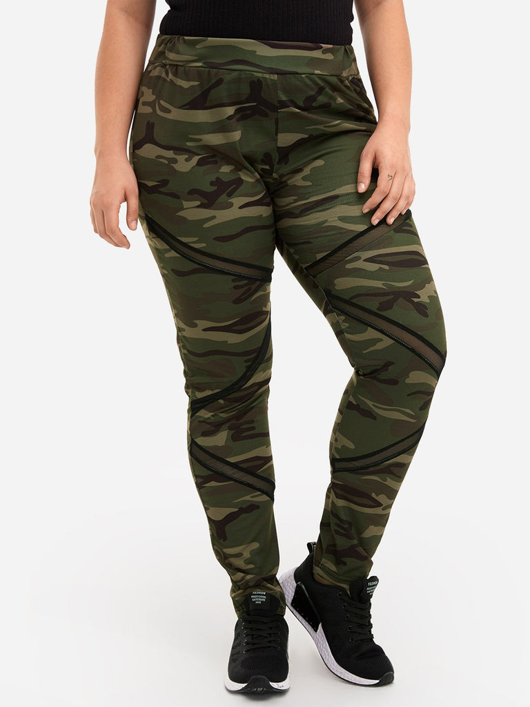 Womens Camo Plus Size Bottoms