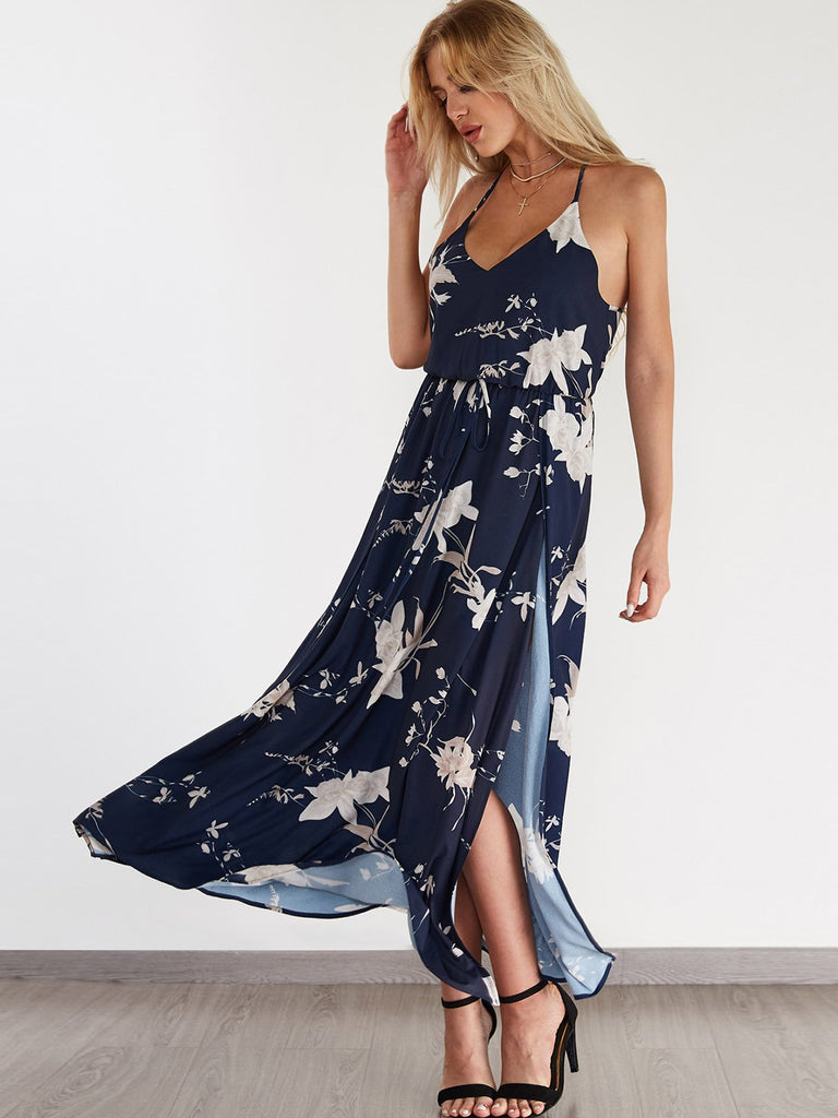 Womens Sleeveless Maxi Dress