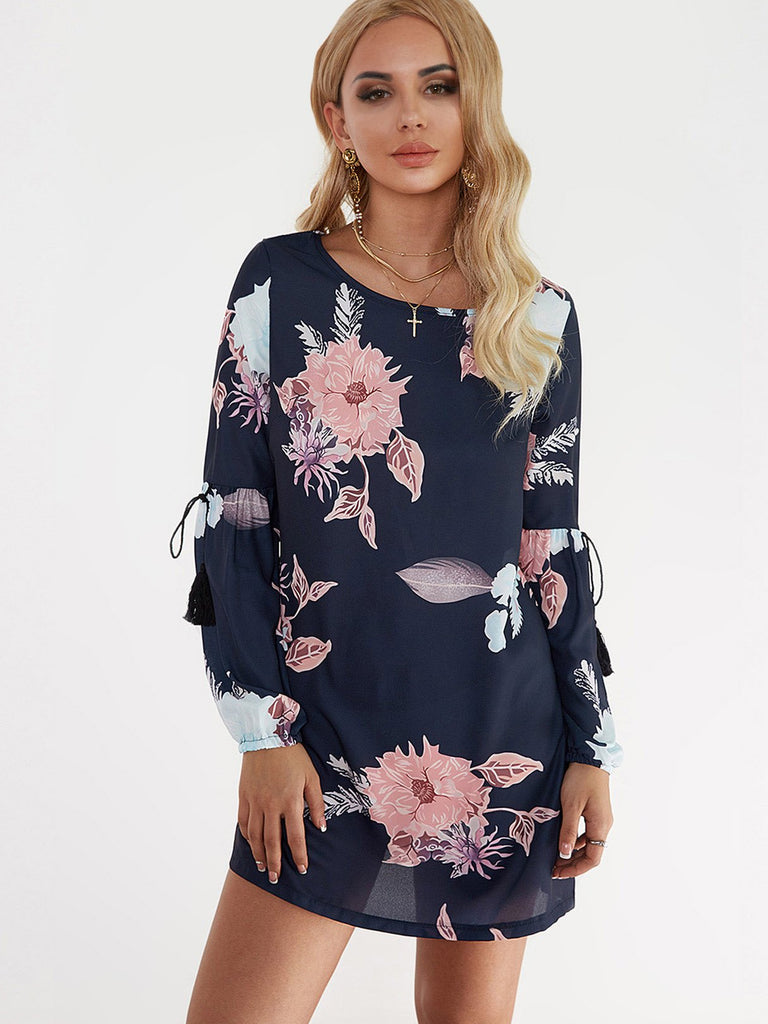 Womens Long Sleeve Mini Dresses