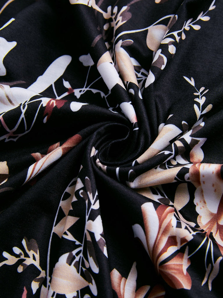 Maxi Dress Black White