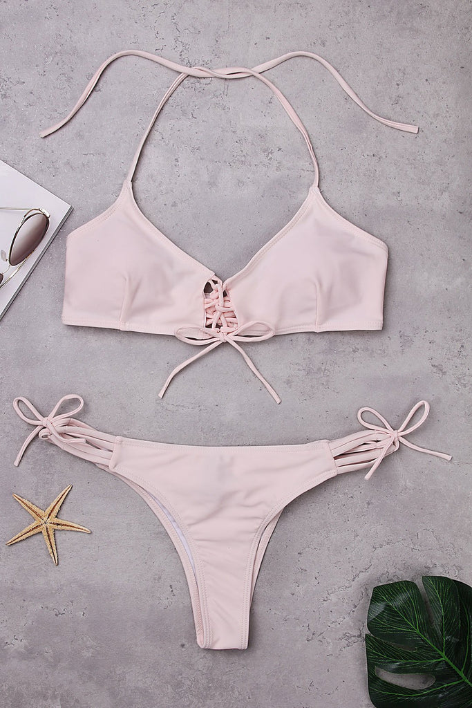 Pink Two Piece Bikinis