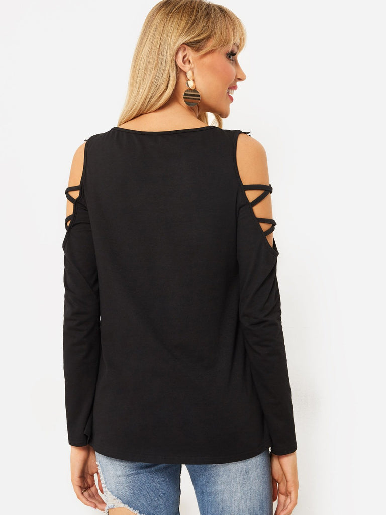 Womens Black T-Shirts