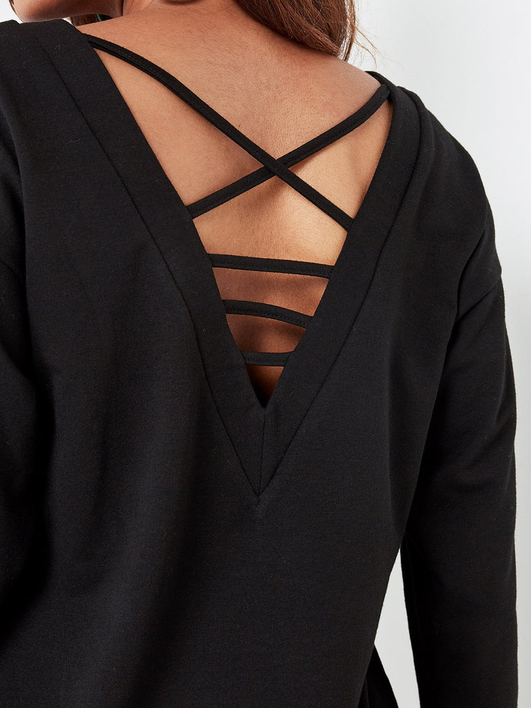 Womens Long Sleeve Mini Dress