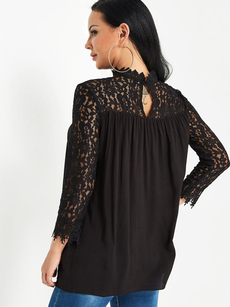 Womens Black Blouses