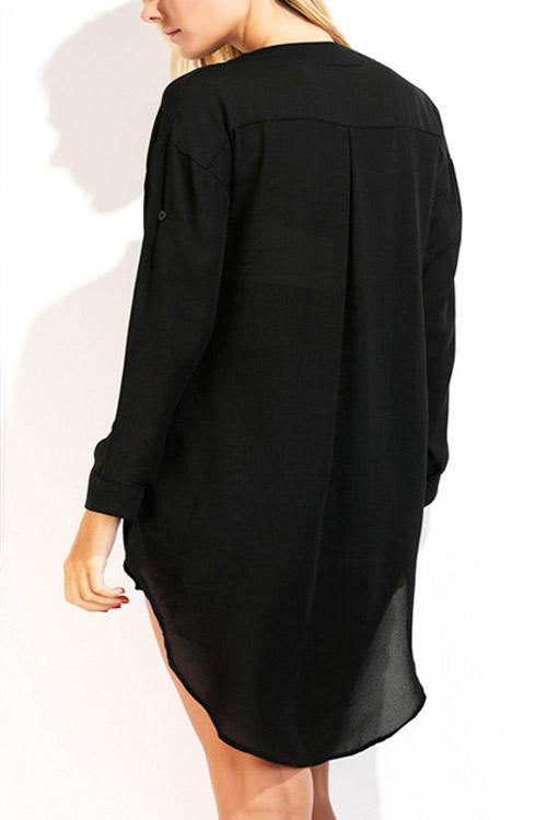 Womens Black Blouses