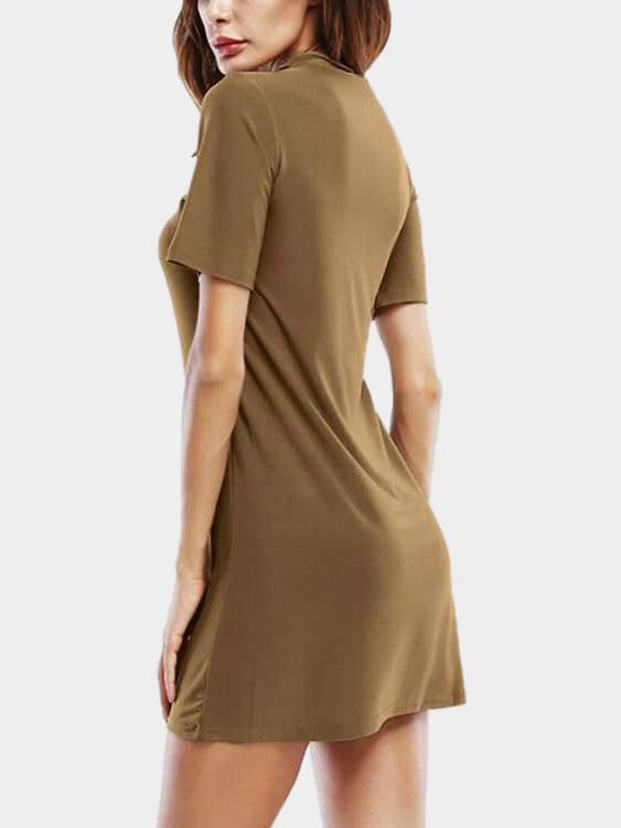 Womens Khaki Mini Dresses