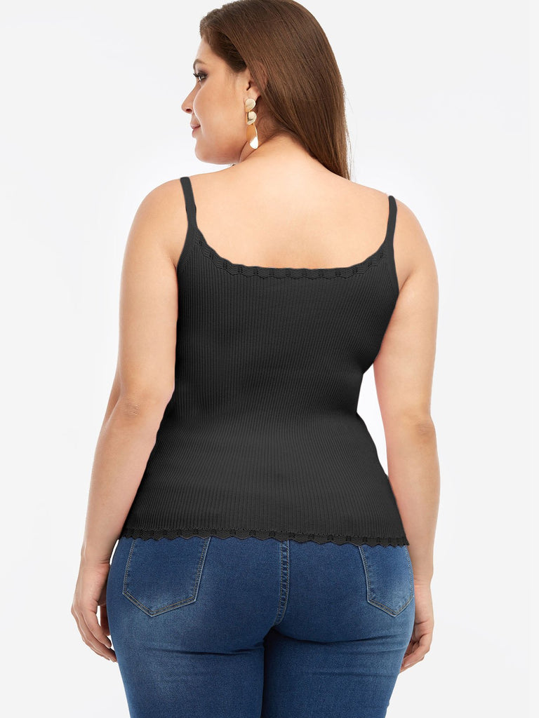 Womens Black Plus Size Tops