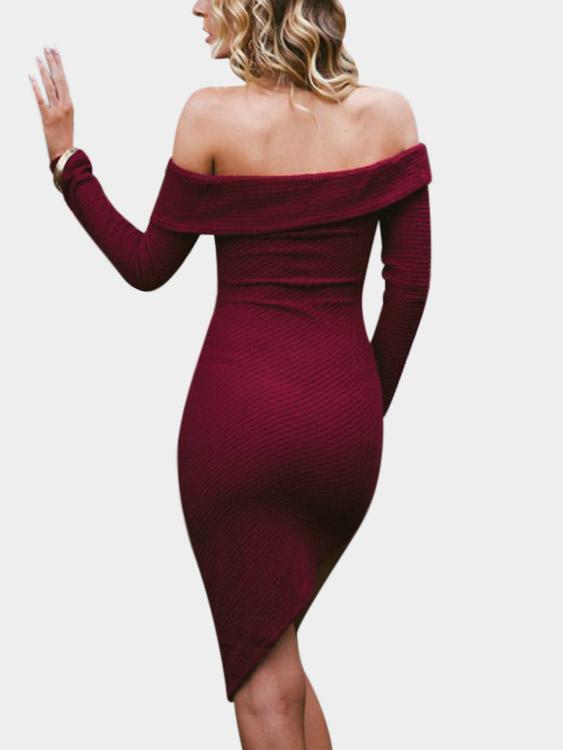 Womens Burgundy Mini Dresses