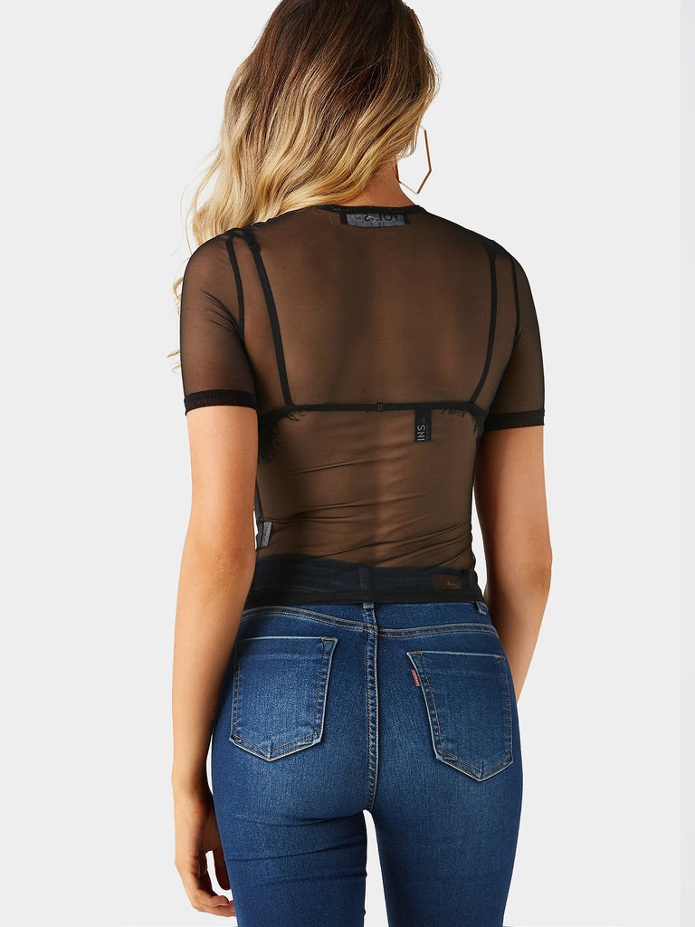 Womens Black T-Shirts