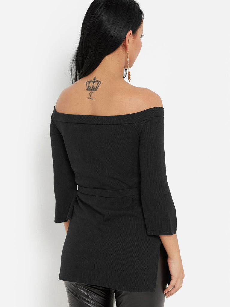 Womens Black Blouses