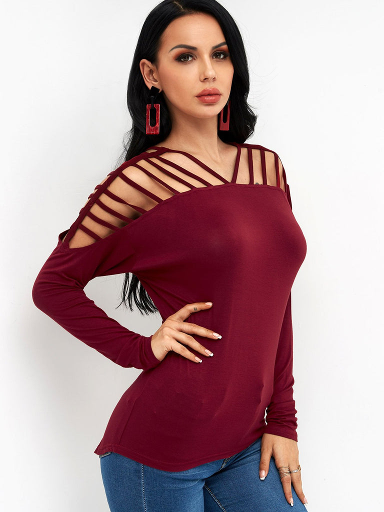Ladies Burgundy T-Shirts
