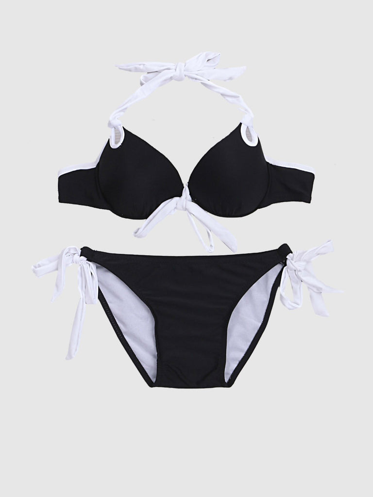 High Neck Push Up Bikini