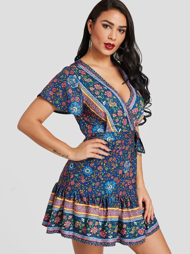 Ladies Floral Floral Dresses