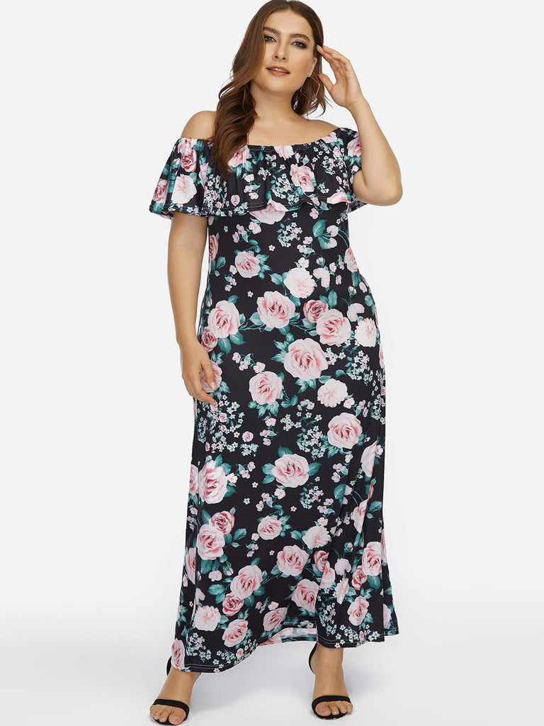 Womens Short Sleeve Plus Size Dresses