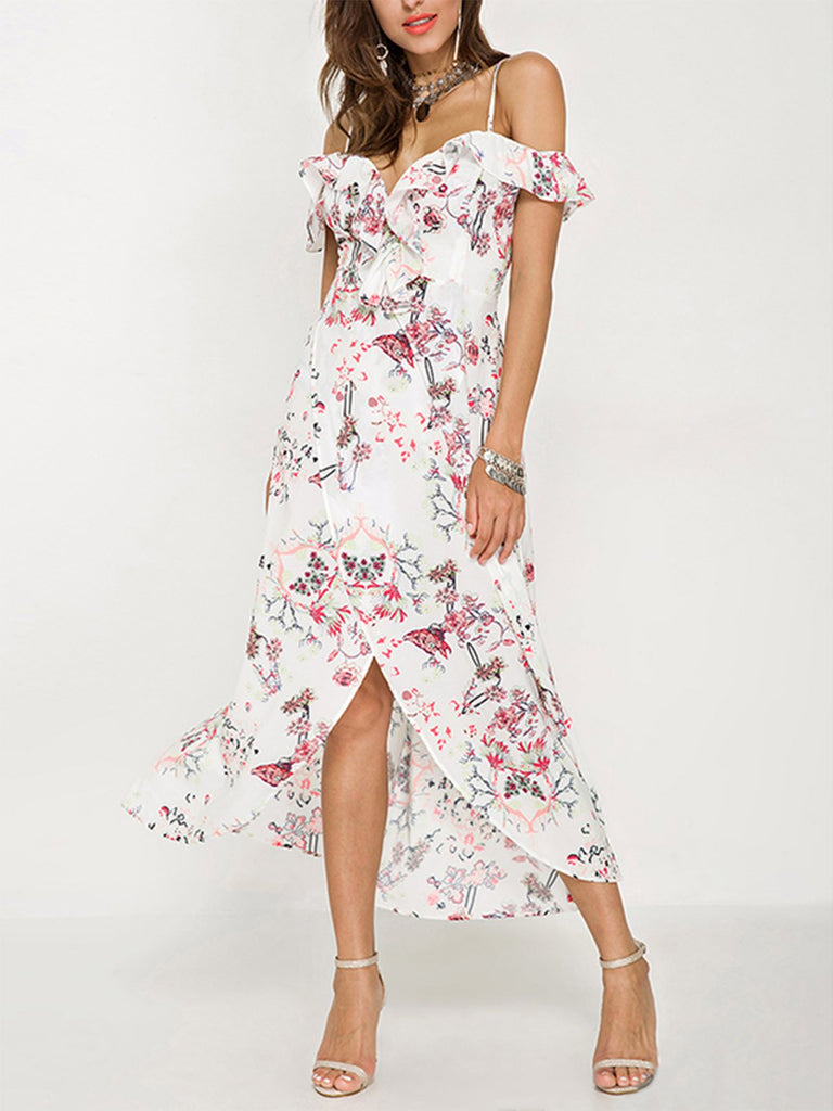 Womens Navy Floral Dresses