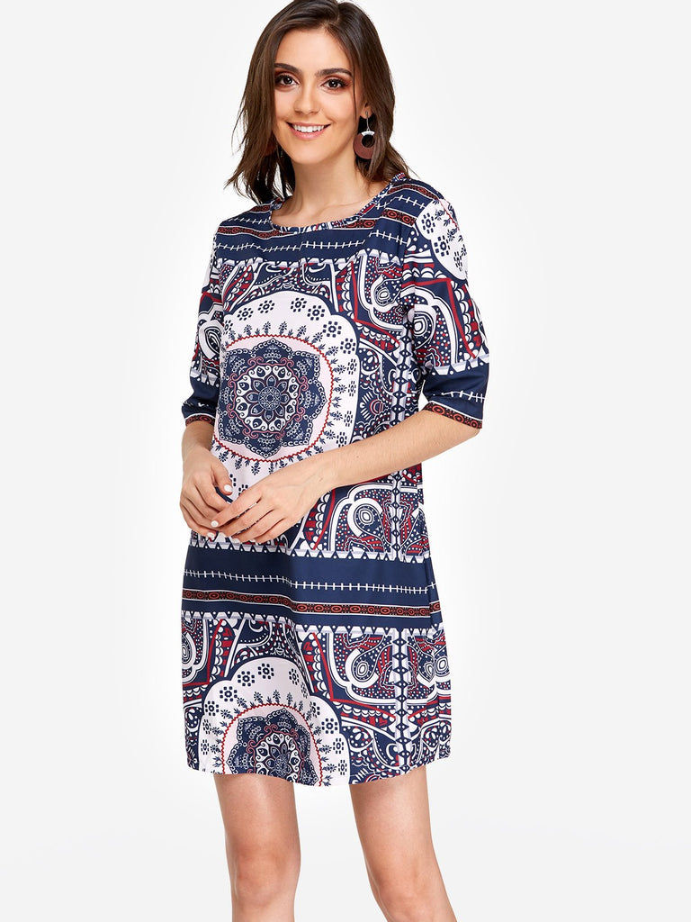 Ladies Navy Casual Dresses