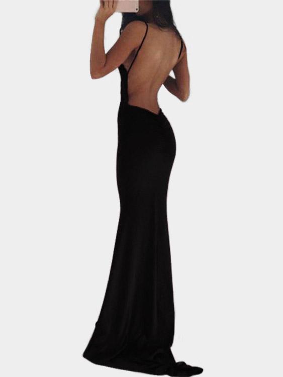 Womens Black Maxi Dresses
