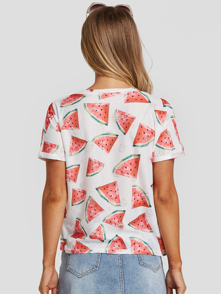 Womens White T-Shirts