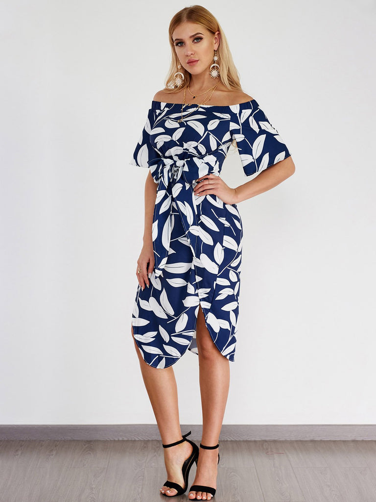 Ladies Multi Off The Shoulder Dresses
