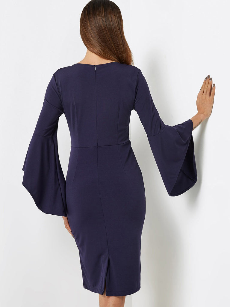 Womens Navy Midi Dresses
