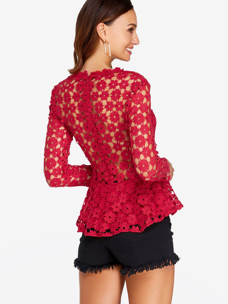 Womens Red Blouses