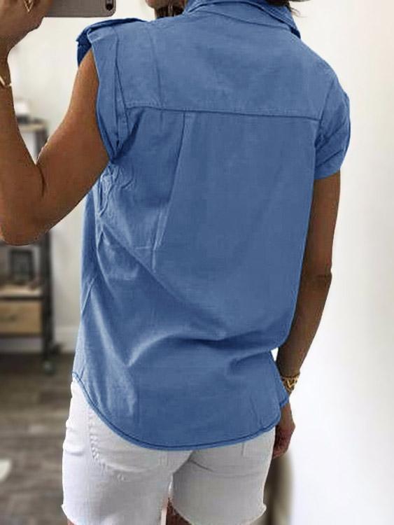 Womens Dark Blue Blouses