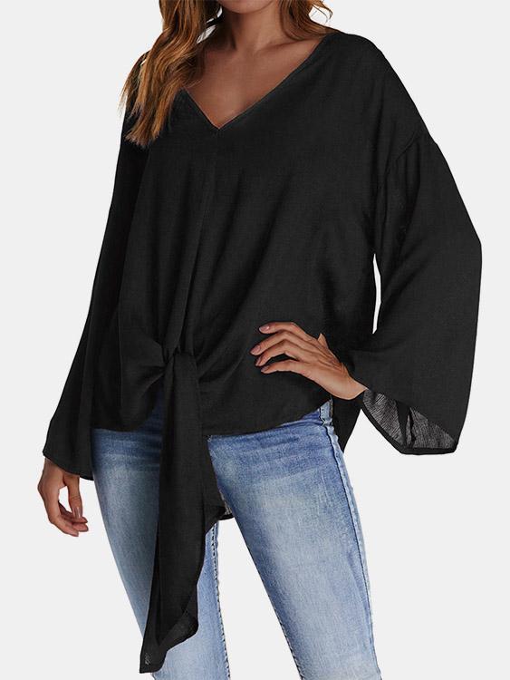 Ladies V-Neck Blouses