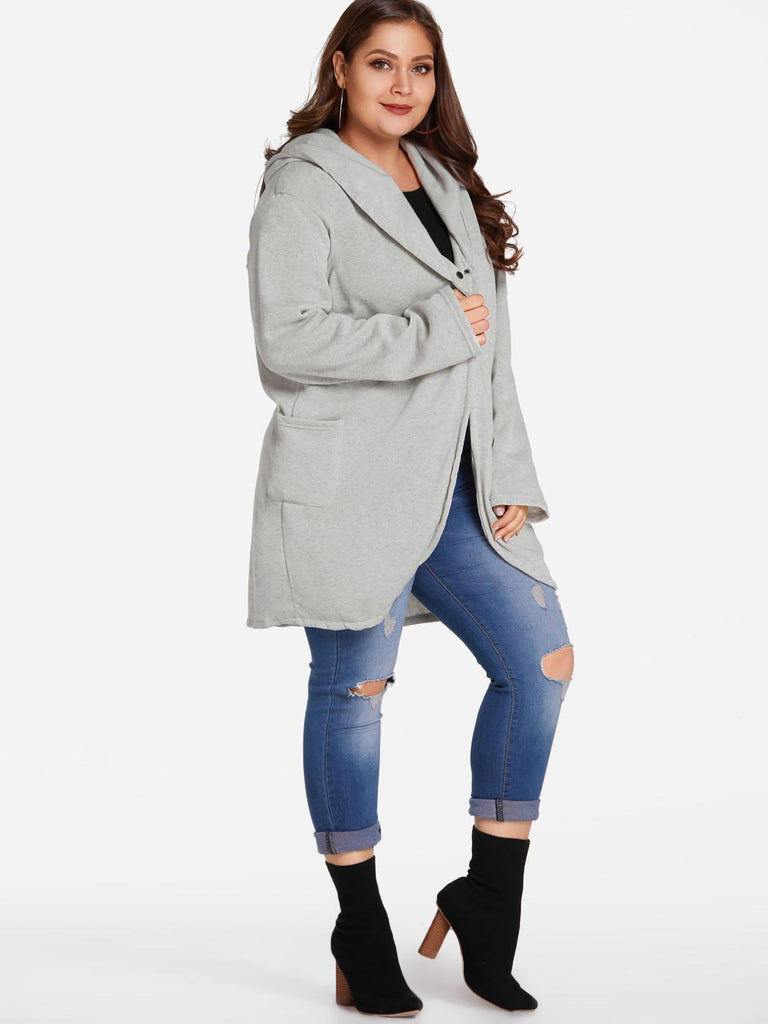 Ladies Long Sleeve Plus Size Coats & Jackets