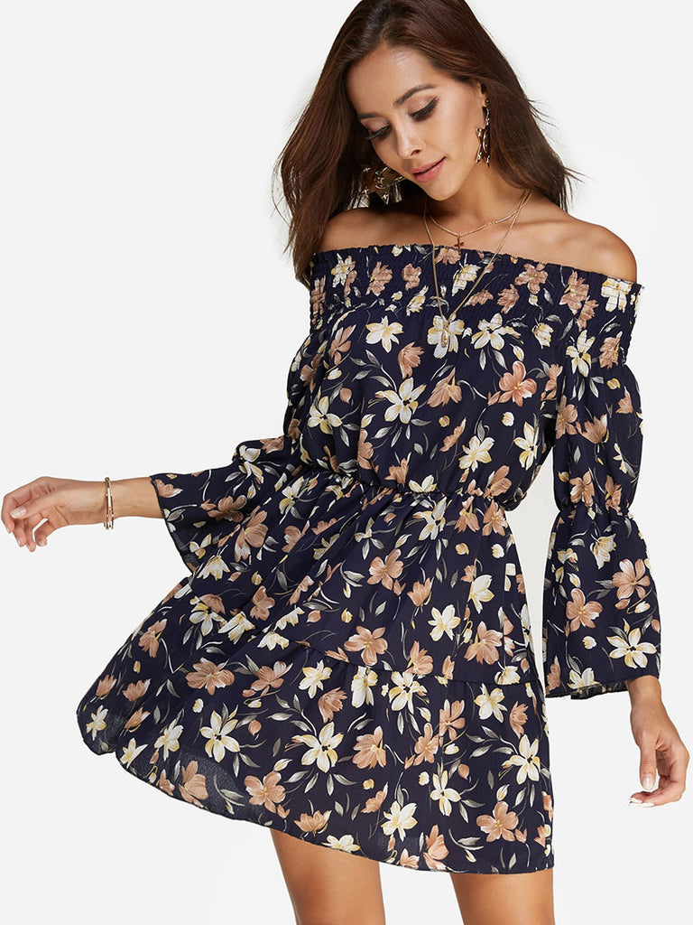 Ladies Black Off The Shoulder Dresses