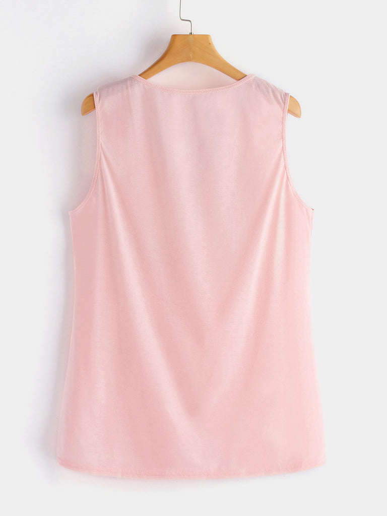 Womens Pink Plus Size Tops