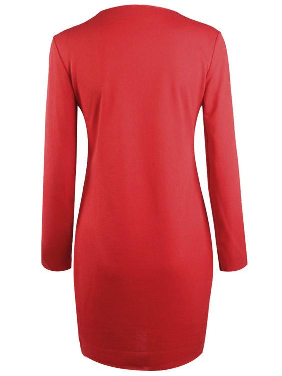 Ladies Long Sleeve Mini Dress