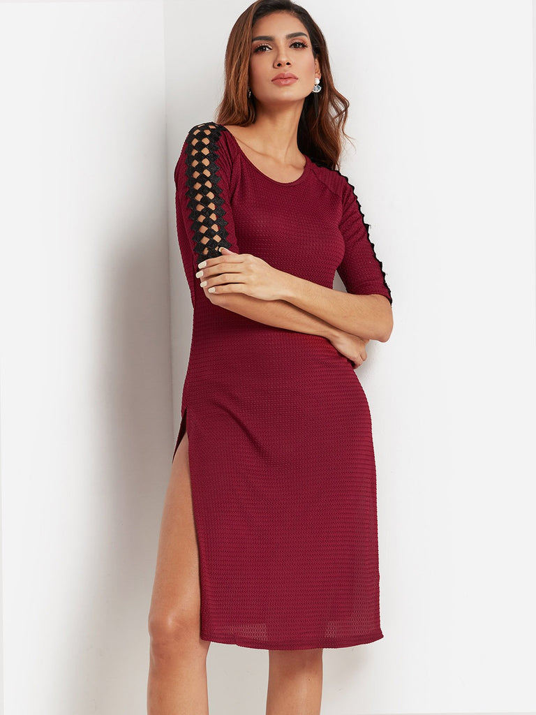 Ladies Burgundy Sexy Dresses