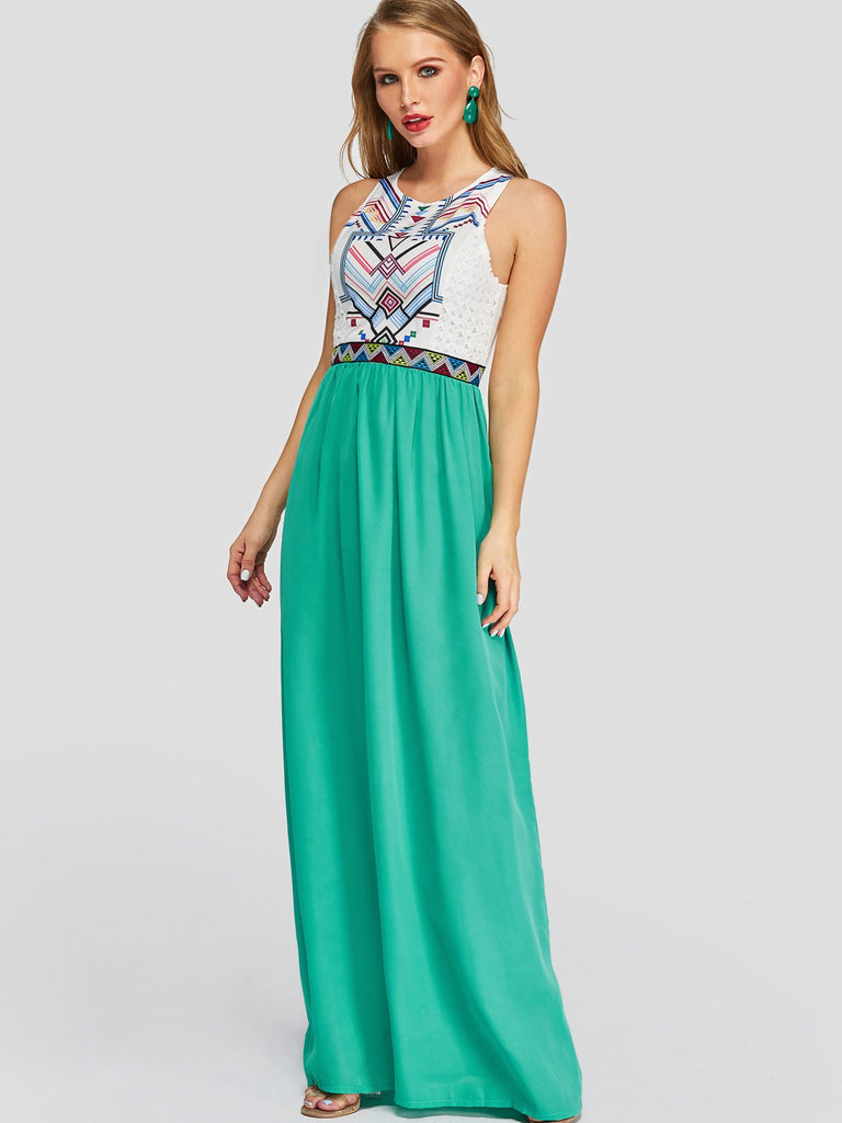 Ladies Green Casual Dresses