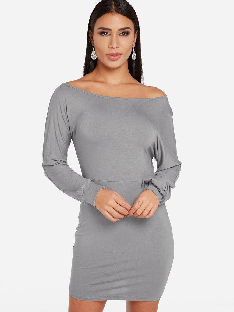 Ladies Long Sleeve Mini Dress