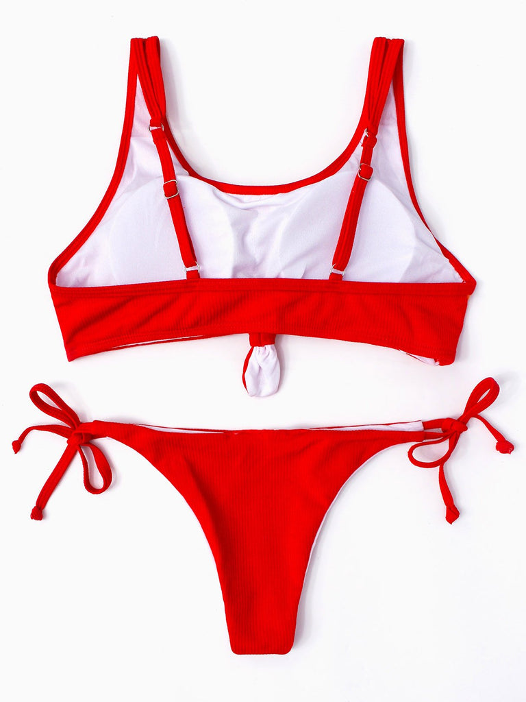 Womens Red Bikinis
