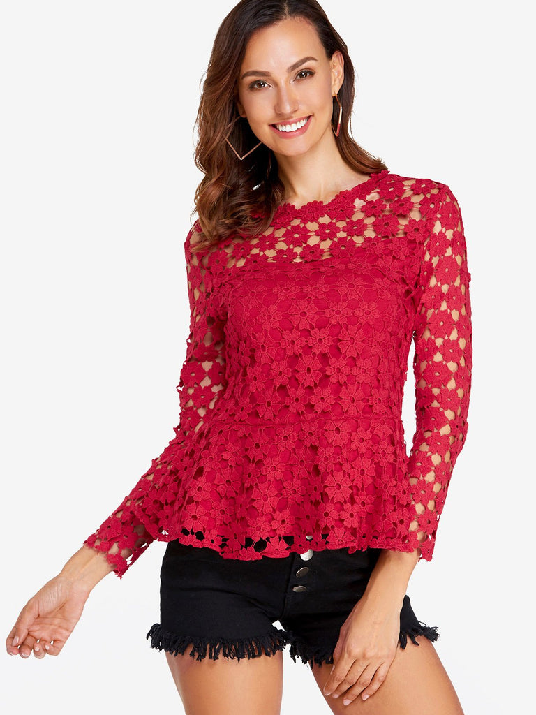 Ladies Red Blouses