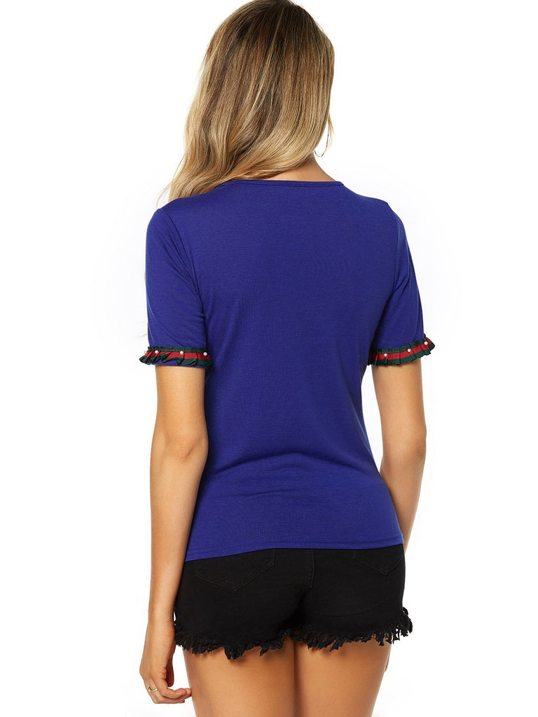 Womens Blue T-Shirts