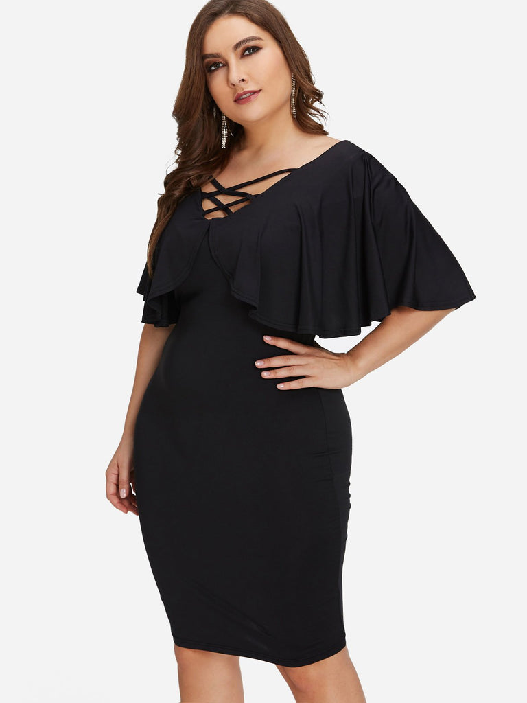 Ladies Black Plus Size Dresses