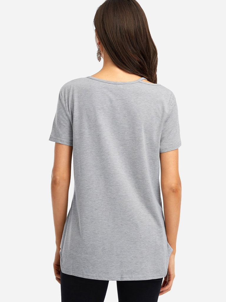Womens Grey T-Shirts