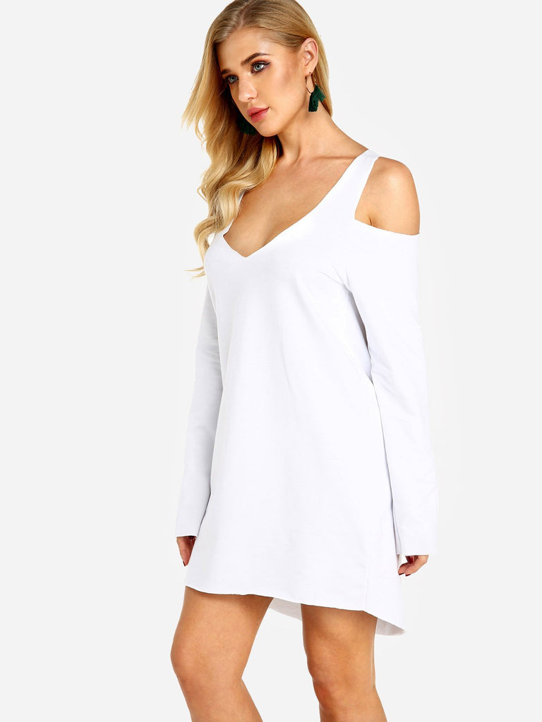 Ladies Beige Mini Dresses