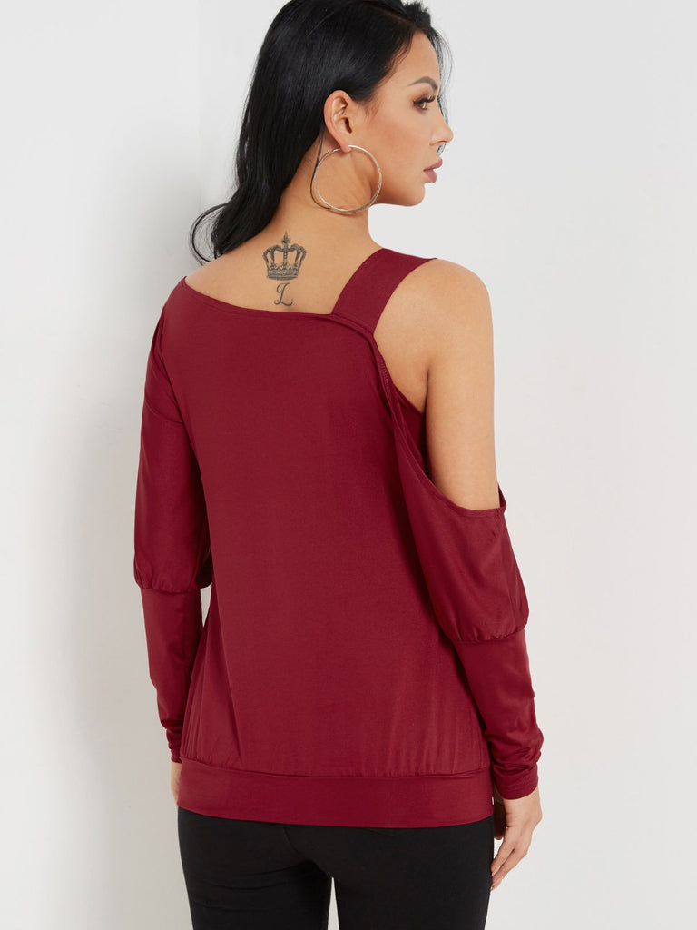 Womens Burgundy T-Shirts